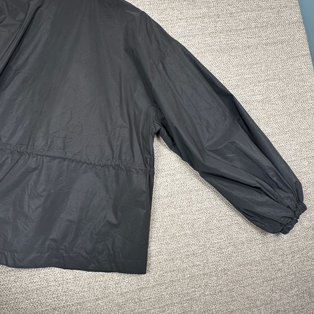 Fabletics Women Sz M Jacket Willow Woven Reflective Black Balloon Sleeves Zip-Up - Picture 16 of 16